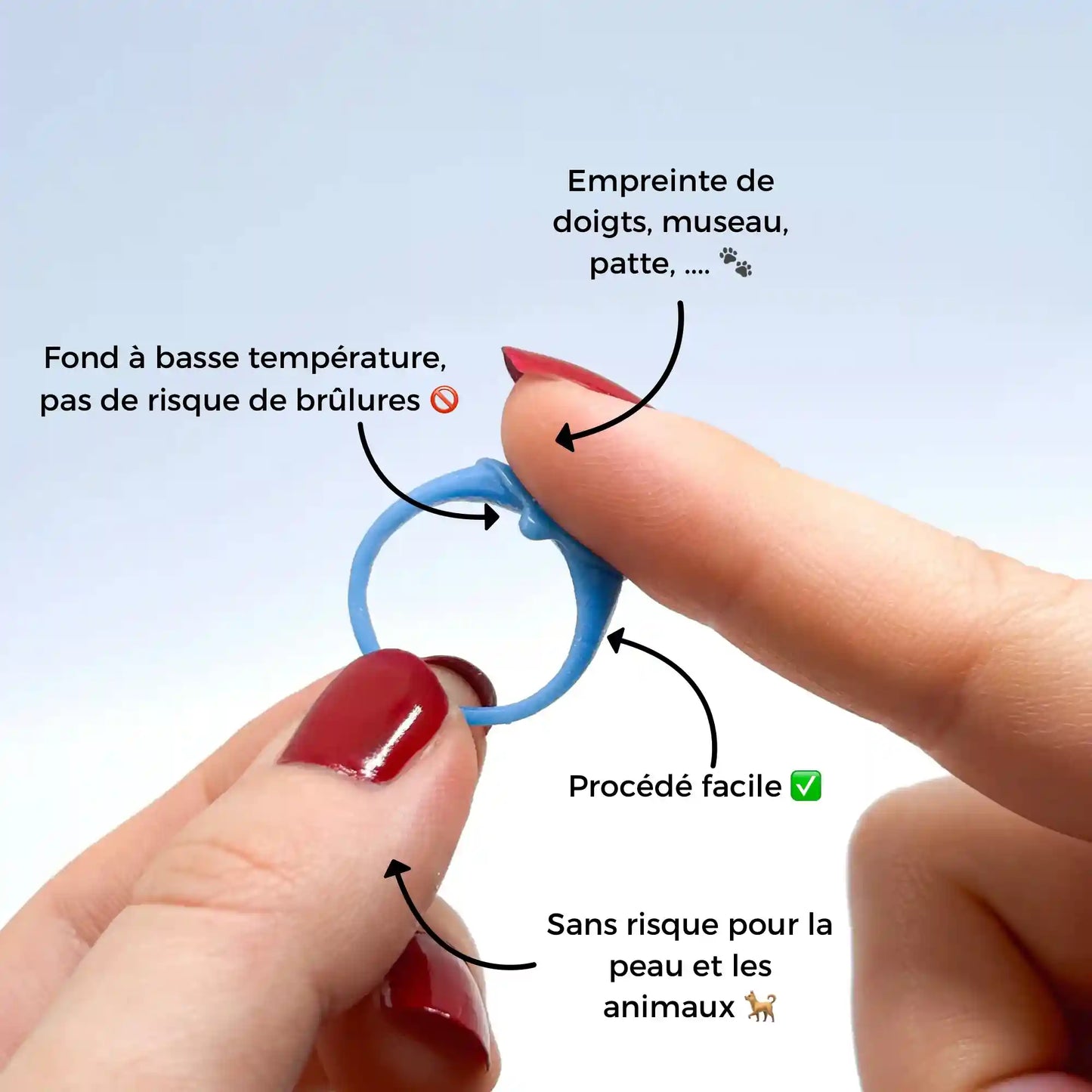 Bague Cœur Empreinte