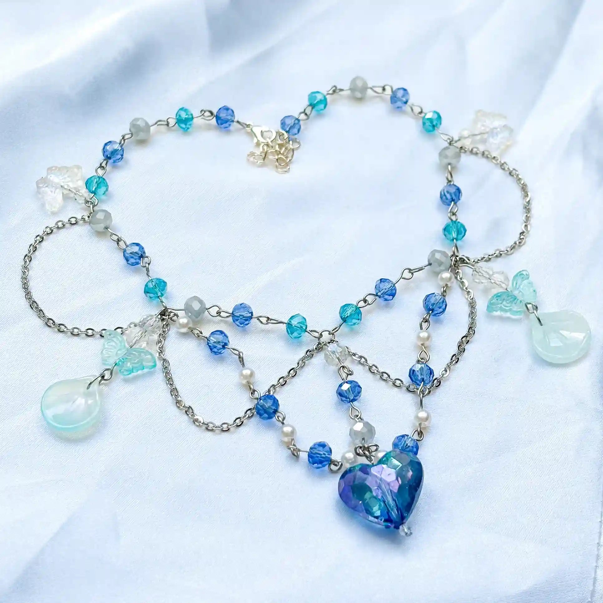 Blue Beaded Necklace