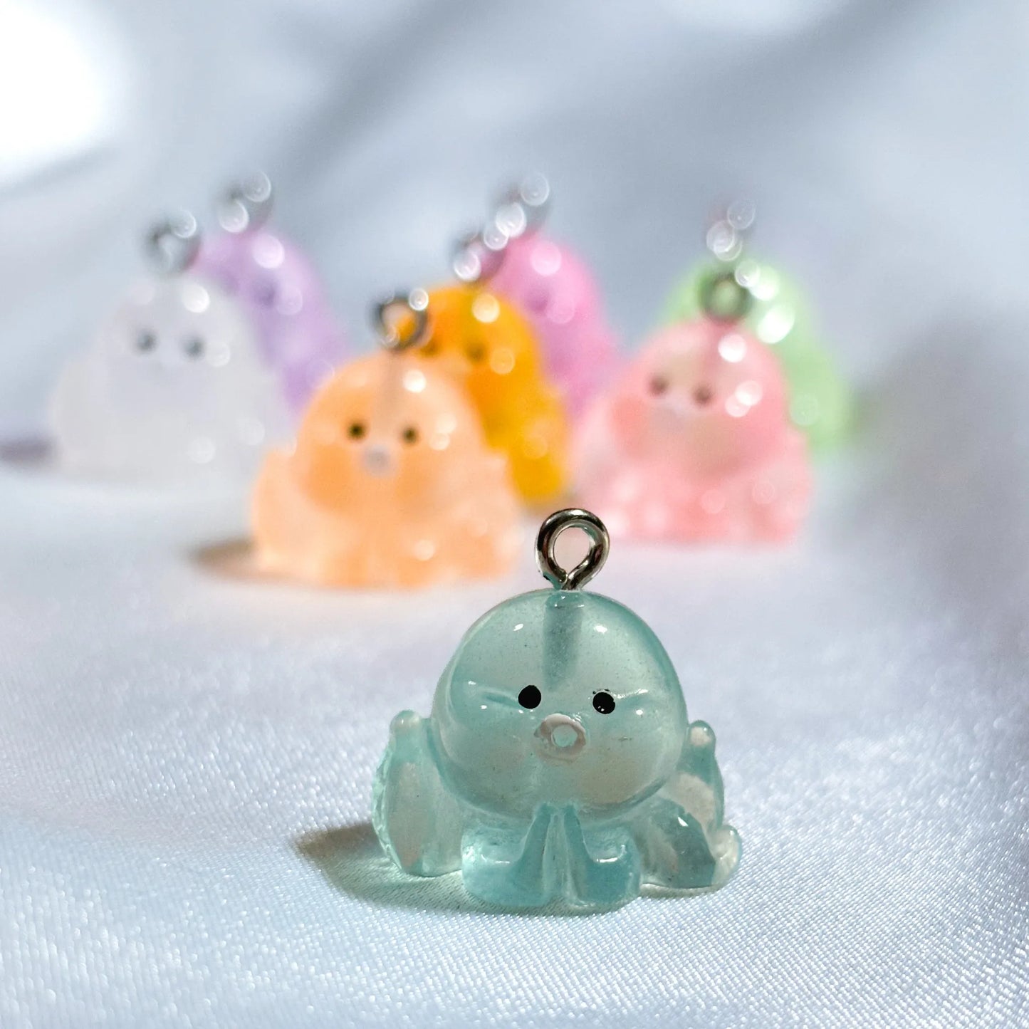 Glow in the Dark Octopus Charms