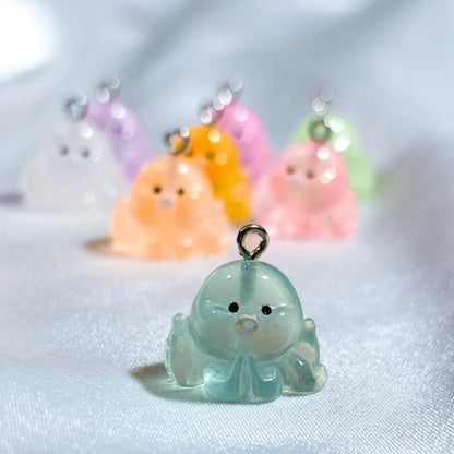 Glow in the Dark Octopus Charms