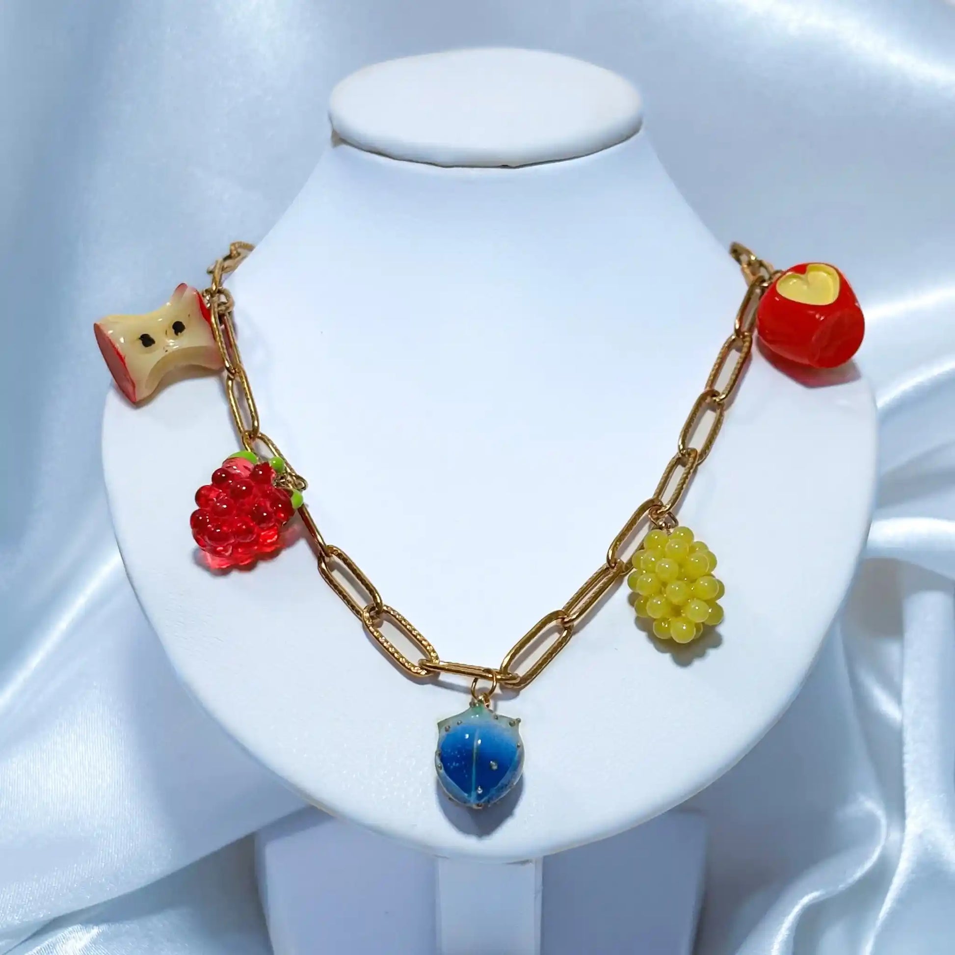 Fruit Charm Necklace Front