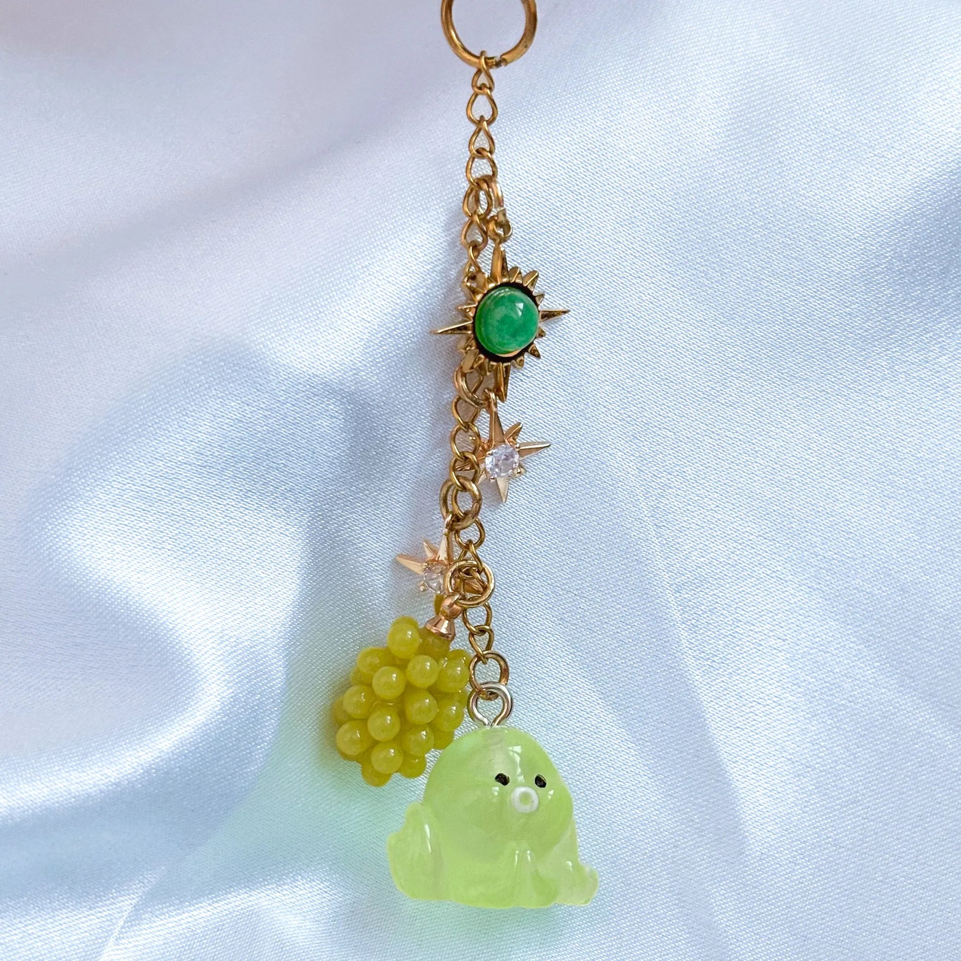 Green Phone Charm