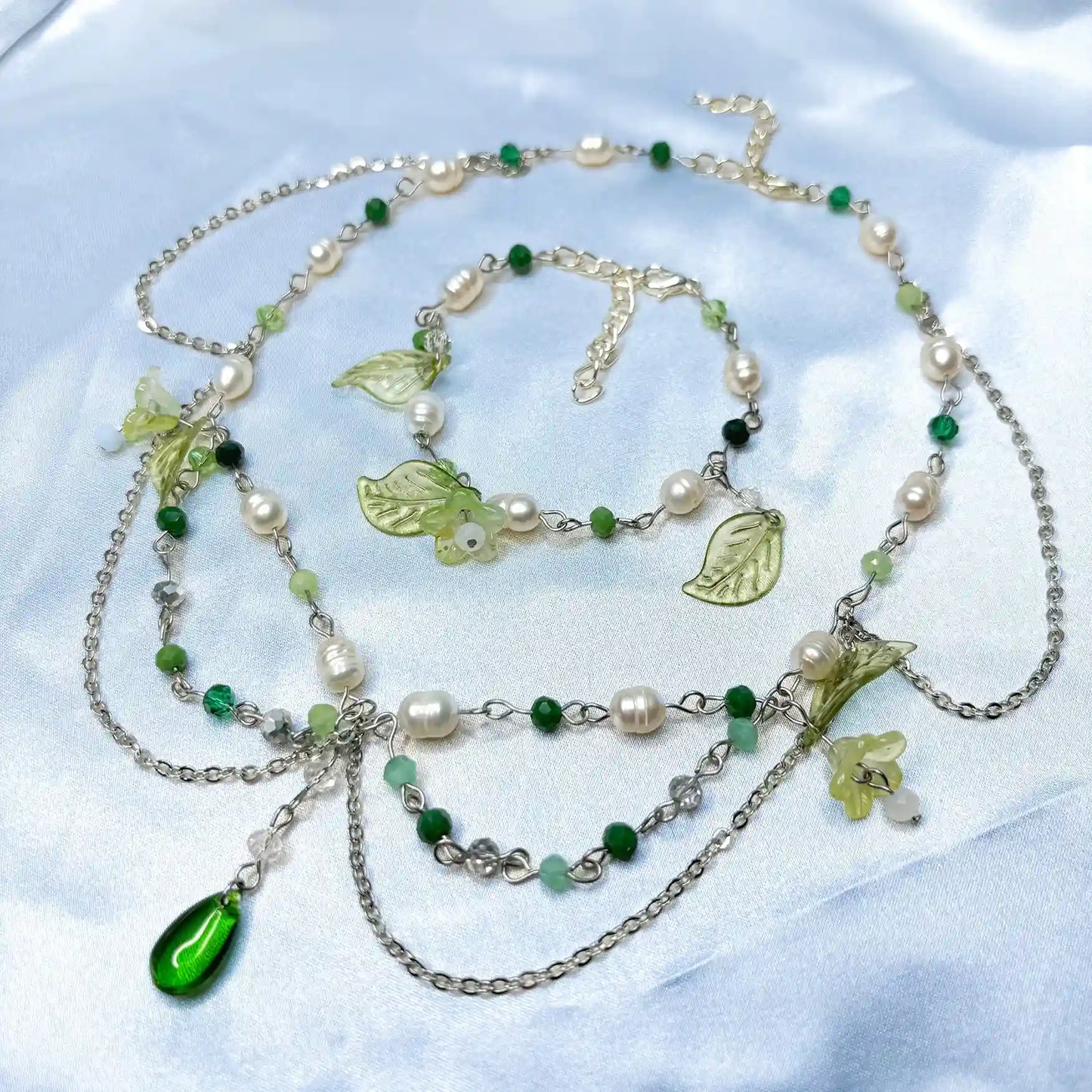 Collier Perle Vert