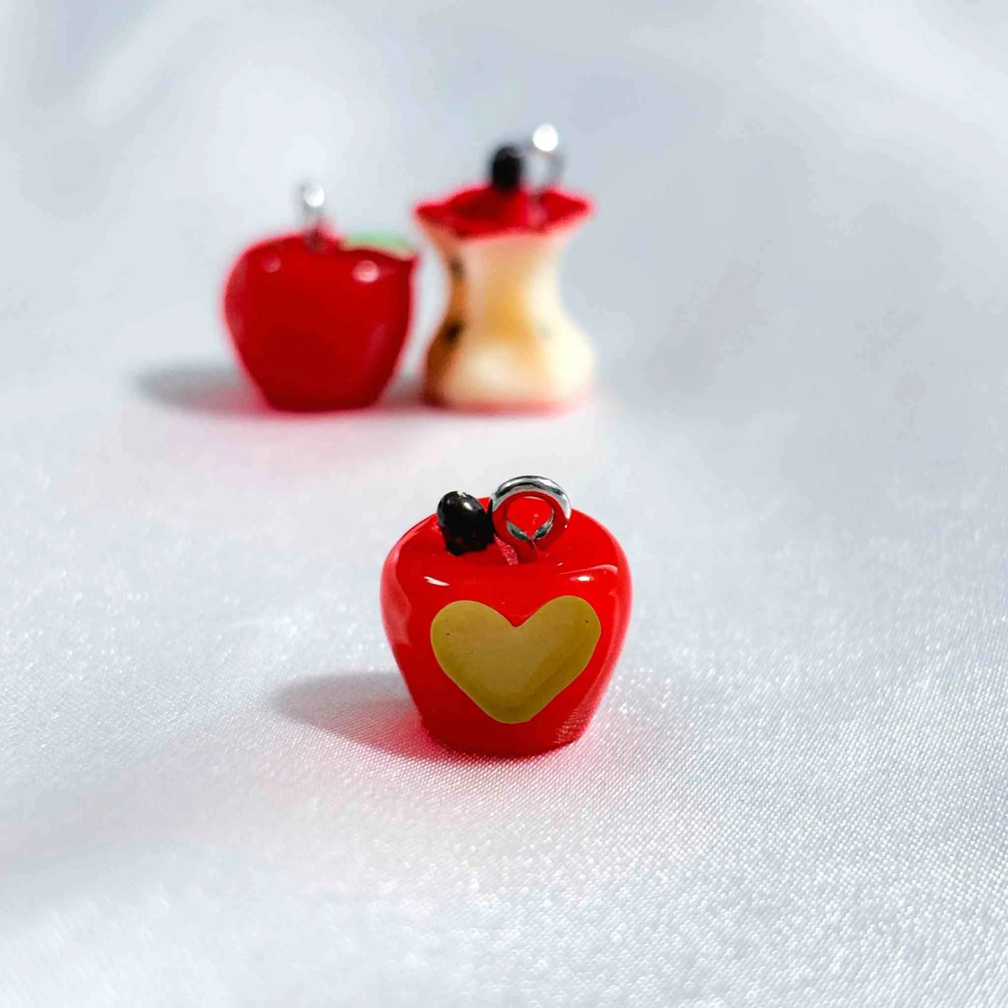 Heart Apple Charm