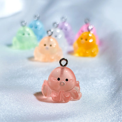 Glow in the Dark Octopus Charms