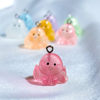 Glow in the Dark Octopus Charms