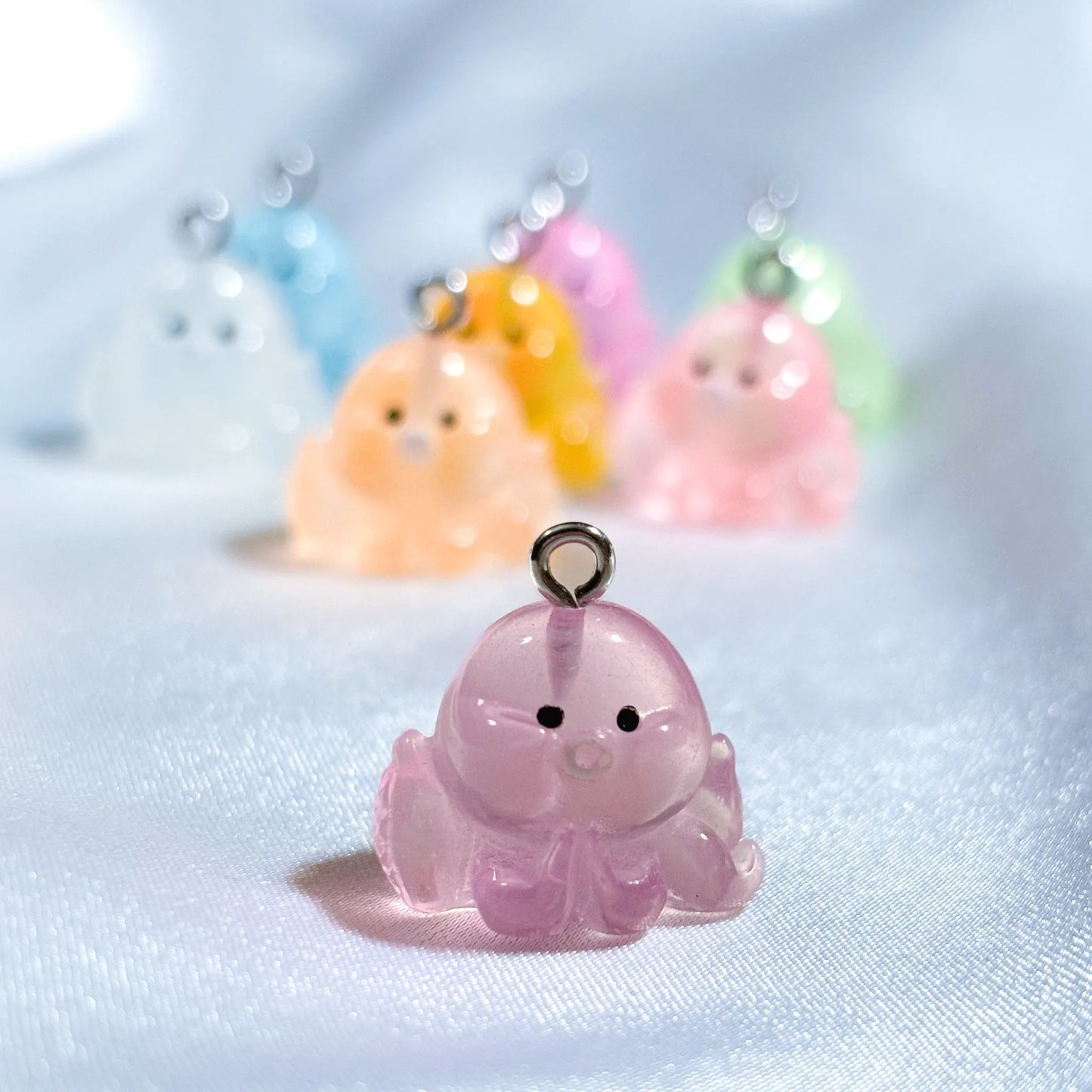 Glow in the Dark Octopus Charms