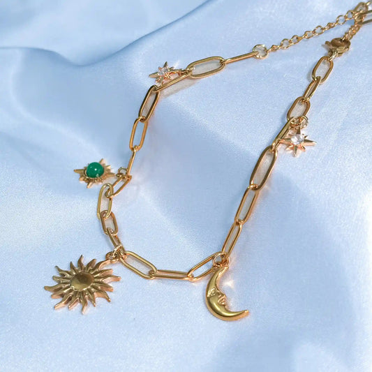 Sun and Moon Anklet top