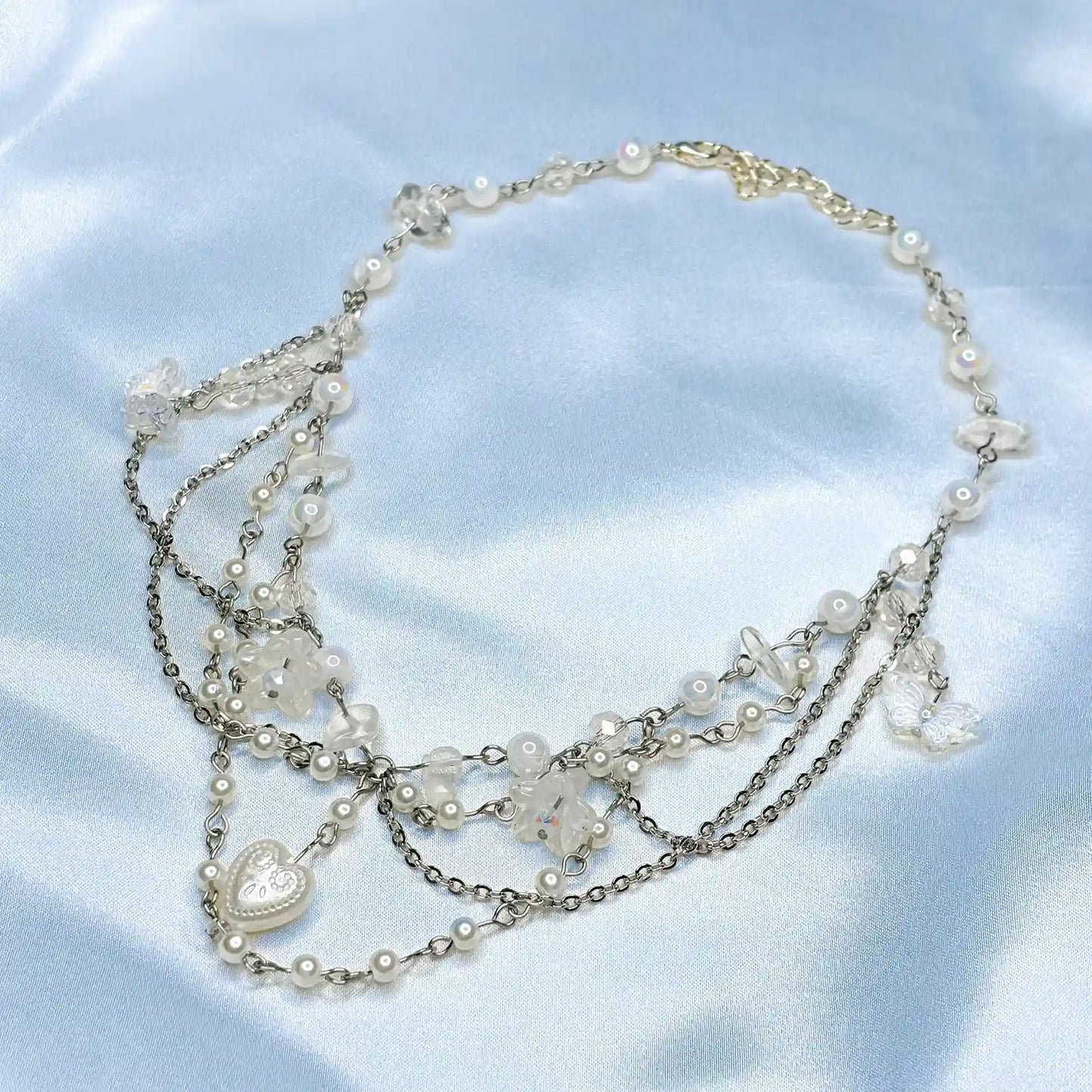 White Beaded Necklace