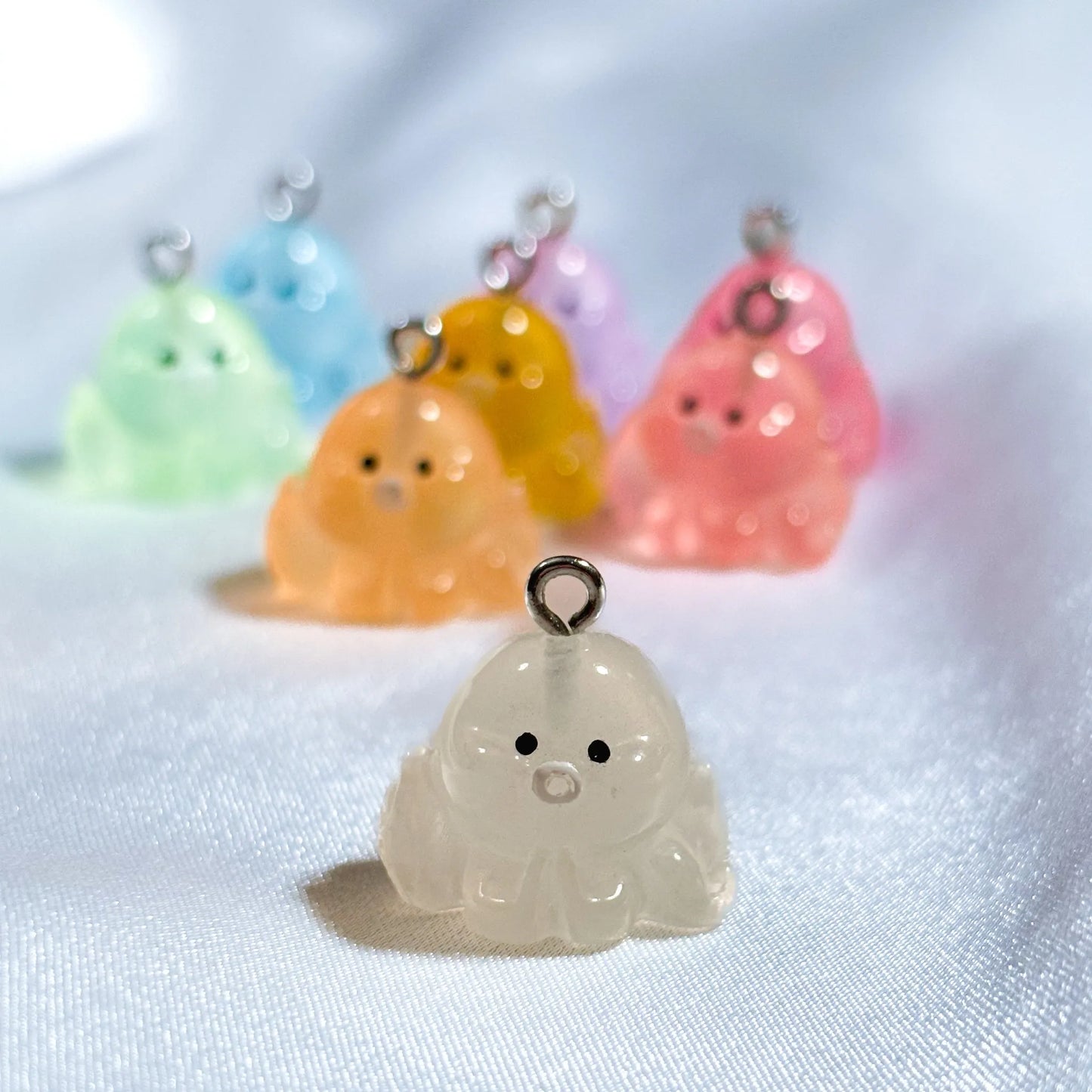 Glow in the Dark Octopus Charms