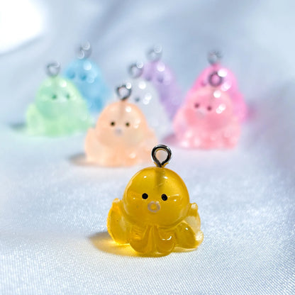 Glow in the Dark Octopus Charms