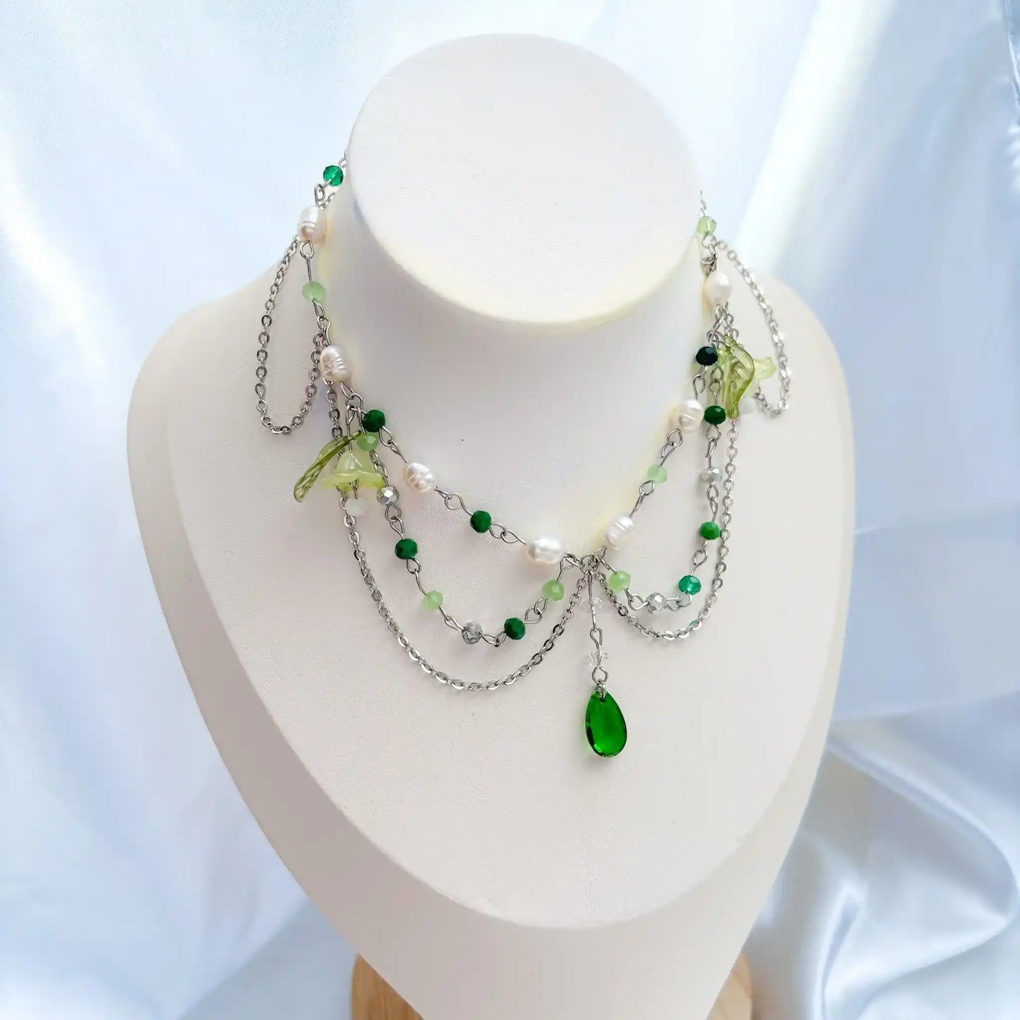 Collier Perle Vert